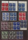 SCHWEIZ VIERERBLOCKS Juventute Ex 1940/49 (SBK J96-132) ZentrumStempel, 451,-SFr - Used Stamps