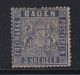 BADEN  10 C,  3 Kr. Veilchenblau, Seltene Farbe, Originalgummi, Geprüft 550,-€ - Nuevos