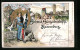 Lithographie Ganzsache PP27C51 /02: Ravensburg, 27. Schwäbisches Sängerbundesfest 1904, Sänger Mit Siegerpokal  - Cartes Postales