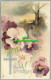 R585517 Easter Greetings. Tuck. Easter Series No. E. 1700.1910 - Monde