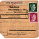 64440 - Deutsches Reich - 1944 - 50Pfg Hitler MiF A PaketKte DUESSELDORF -> DIEKIRCH (Luxemburg) - Lettres & Documents
