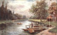 11249749 Datchet Thames Boote Steg Kuenstlerkarte Windsor And Maidenhead - Autres & Non Classés