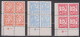 ALLIIERTE BESETZUNG MECKLENBURG-VORPOMMERN 1945 - Michel Nr. 26-28 Postfrisch MNH** In Viererblocks Mit Eckrand - Neufs