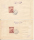 Czechoslovakia Registered FDC 12-5-1957 Complete Set MUSIC FESTIVAL On 2 Covers With Cachet Sent To Denmark - FDC