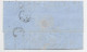 AMBULANT BELFORT A PARIS D 7 JUIL 1859 LETTRE COVER POUR SUISSE TAXE 35 ROUGE INDICE 19 COTE 420€ RARE - Railway Post