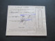 Delcampe - Ungarn 1919 GA / Postanweisung Postautalvany Mit 1x Zusatzfrankatur Rückseitig Violetter Stempel - Covers & Documents