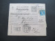 Ungarn 1919 GA / Postanweisung Postautalvany Mit 5x Zusatzfrankatur Rückseitig Stempel Zsolna - Lettres & Documents