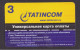 2005 Russia, Phonecard ›Tatincom 3 Roubles,Col:RU-TTC-REF-0001 - Rusland