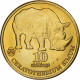 Biafra, 10 Shillings, Rhinocéros, 2020, Laiton, SPL - Biafra