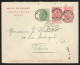 Envel. L 10c Fine Barbe Repiquage (Rare) " Willy DE QUINZE .. …" + N°45+57 D' ANVERS/1902 Pour Paris.  - 1893-1900 Fijne Baard