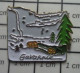 912E Pin's Pins / Beau Et Rare / VILLES / GAVARNIE CIRQUE NEIGE SAPIN - Villes