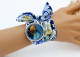 Montre NEUVE Bracelet Foulard - Trèfles - Watches: Modern