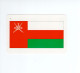 Chromo/carte Plastifiée Moderne OMAN Mascate Asie Asia Drapeau Flag Plan Map 90 X 58 Mm RRR TB - Sonstige & Ohne Zuordnung