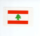 Chromo/carte Plastifiée Moderne LIBAN Lebanon Beyrouth Asie Asia Drapeau Flag Plan Map 90 X 58 Mm RRR TB - Autres & Non Classés