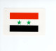 Chromo/carte Plastifiée Moderne SYRIE SYRIA Damas Asie Asia Drapeau Flag Plan Map 90 X 58 Mm RRR TB - Sonstige & Ohne Zuordnung