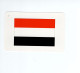 Chromo/carte Plastifiée Moderne  YEMEN Sanaa Asie Asia Drapeau Flag Plan Map 90 X 58 Mm RRR TB - Autres & Non Classés