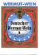 Labels - Wine & Champagne - Deutscher Wermut-Wein / Germany - Etikett Nr: 615 - Other & Unclassified