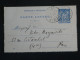 DP3  FRANCE  LETTRE ENTIER  DOUBLE  RR  1900 A PARIS + AFF. INTERESSANT++ - Sonstige & Ohne Zuordnung