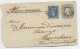 CHILE CHILI ENTIER 5C COVER DEFAUT +5C CHILE 1897 TO GERMANY - Chili