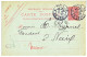 PARIS CP ENTIER POSTAL 10C SEMEUSE LIGNEE REPIQUE 1905 REPIQUAGE ET. METALLURGIQUES A. DURENNE - 1903-60 Sower - Ligned