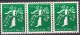 Schweiz Suisse 1939: 3er-Streifen Landi-Rollenmarken Zu Z25a Mi W8 Mit N° O8230 **/* MNH/MLH (Zu CHF 19.00) - Rouleaux