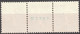 Schweiz Suisse 1939: 3er-Streifen Landi-Rollenmarken Zu Z25c Mi W12 Mit N° O1355 **/* MNH/MLH (Zu CHF 14.50) - Rouleaux