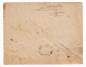 Lettre 1920 Bordeaux Gironde Gaussel Notaire Retour à L'Envoyeur Décédé Alfred Quinquery Timbres Semeuse - 1906-38 Semeuse Camée