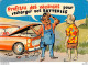 HUMOUR  // AUTOMOBILE // ILLUSTRATEUR R. ALLOUIN " Profitez Des Vacances Pour Recharger Vos Batteries ! " - Humour