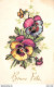 Delcampe - LOT DE 3 CPSM DE FLEURS ±1950 - Fleurs