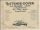 Old Envelope With Publicité 1933 Oostende - Dover , La Route Vers L'angleterre , De Weg Naar Engeland.    Farde - Covers