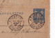 Entier Postal 1891 Arcachon Hôtel Continental Gironde Carte Lettre Type Sage - Standard- Und TSC-AK (vor 1995)