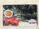 RARE  GEMPLUS   AND   BEAUTIFUL  SINGAPORE CASH CARD   PARK FLOWERS ORCHIDEE   MINT - Cartes Bancaires Jetables
