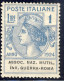 1924 - Enti Parastatali - Assoc. Naz. Mutil. Inv. Guerra-Roma - 1 Lira Azzurro Nuovo MNH (Sassone N.10) 2 Immagini - Franquicia