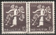 Schweiz Suisse 1939: Rollenpaar Zu Z26f = 229yR.01+237yR Mi W17 = 345yR+353y Mit N° O1570 Wellen-⊙ (Zu CHF 54.00) - Rollen
