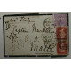 Lettre Londres Vers Malte Via Italie 1871 Cachet Et Courrier à Voir (2) - Autres & Non Classés