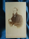Photo CDV A. Bernier, Brest - Homme Aux Longs Favoris, Portrait Nuage Second Empire, Ca 1860-65 L680 - Anciennes (Av. 1900)