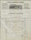 1865 ENTETE J.D.HOUGET & Ch. Teston Construction Machines Verviers  Pour Barcelonne  Drome V.HISTORIQUE - 1800 – 1899