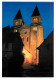 12 - Conques En Rouergue - A La Tombée Du Jour L'église S'illumine Sous Le Feu Des Projecteurs - CPM - Voir Scans Recto- - Sonstige & Ohne Zuordnung