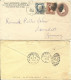 DR 1886, Klaucke Nr.47 DARMSTADT Rs. Als Ank.Stpl. Auf Brief V. Maysville, USA - Lettres & Documents