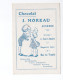 Chromo ALSACE MOLSHEIM TB Pub: Chocolat J. Moreau Auxerre 107 X 75 Mm 2 Scans RR - Autres & Non Classés