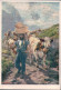 Carte Fête Nationale 1955 Circulée, La Montée à L'Alpage, Burnand Illustrateur (23.9.1955) 10x15 - Breeding