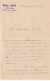 Lettre Au Type Sage Oblitéré De Mostaganem Algérie Pour Zanzibar Novembre 1900 RRR - 1898-1900 Sage (Type III)