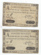 2 Assignats De Cinq Livres NOV 1791 Et JUIN 1792 - Assignate