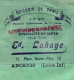 Rare CPA CARTE PHOTO EPICERIE FACADE COMMERCE LAHAYE 12 Place J D'Arc A ANCENIS - Ancenis