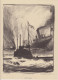 Delcampe - Série De 82 Gravures Guerre 14/18- Scènes De Marine, Batailles, Ruines Etc - Voir Scans - - Bateaux