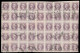 NEWSPAPER STAMPS : ZEITUNGSMARKE - MERKURKOPF - 1867 : BLOC / BLOCK Of 45 STAMPS [ USED In WIEN ] (an734) - Journaux