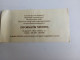 D203047  Ticket -Liszt Ferenc Kamaraterem - Liszt Ferenc Zeneművészeti Akadémia Belépőjegy -Entry Ticket 1991 - Biglietti D'ingresso