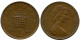 NEW PENNY 1973 UK GBAN BRETAÑA GREAT BRITAIN Moneda #AZ037.E.A - 1 Penny & 1 New Penny