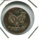 1734 ZEALAND VOC DUIT INDES NÉERLANDAIS NETHERLANDS NEW YORK COLONIAL PENNY #VOC1938.10.F.A - Niederländisch-Indien