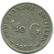1/10 GULDEN 1957 NETHERLANDS ANTILLES SILVER Colonial Coin #NL12179.3.U.A - Antilles Néerlandaises